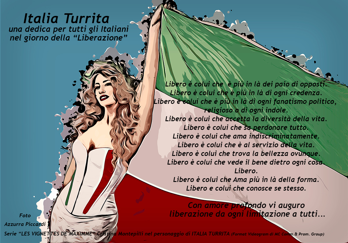 liberazione Italia Turrita Bandiera Web copia