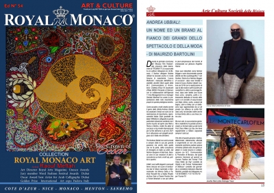 Lo stilista Andrea Ubbiali intervistato per il Royal Monaco Magazine